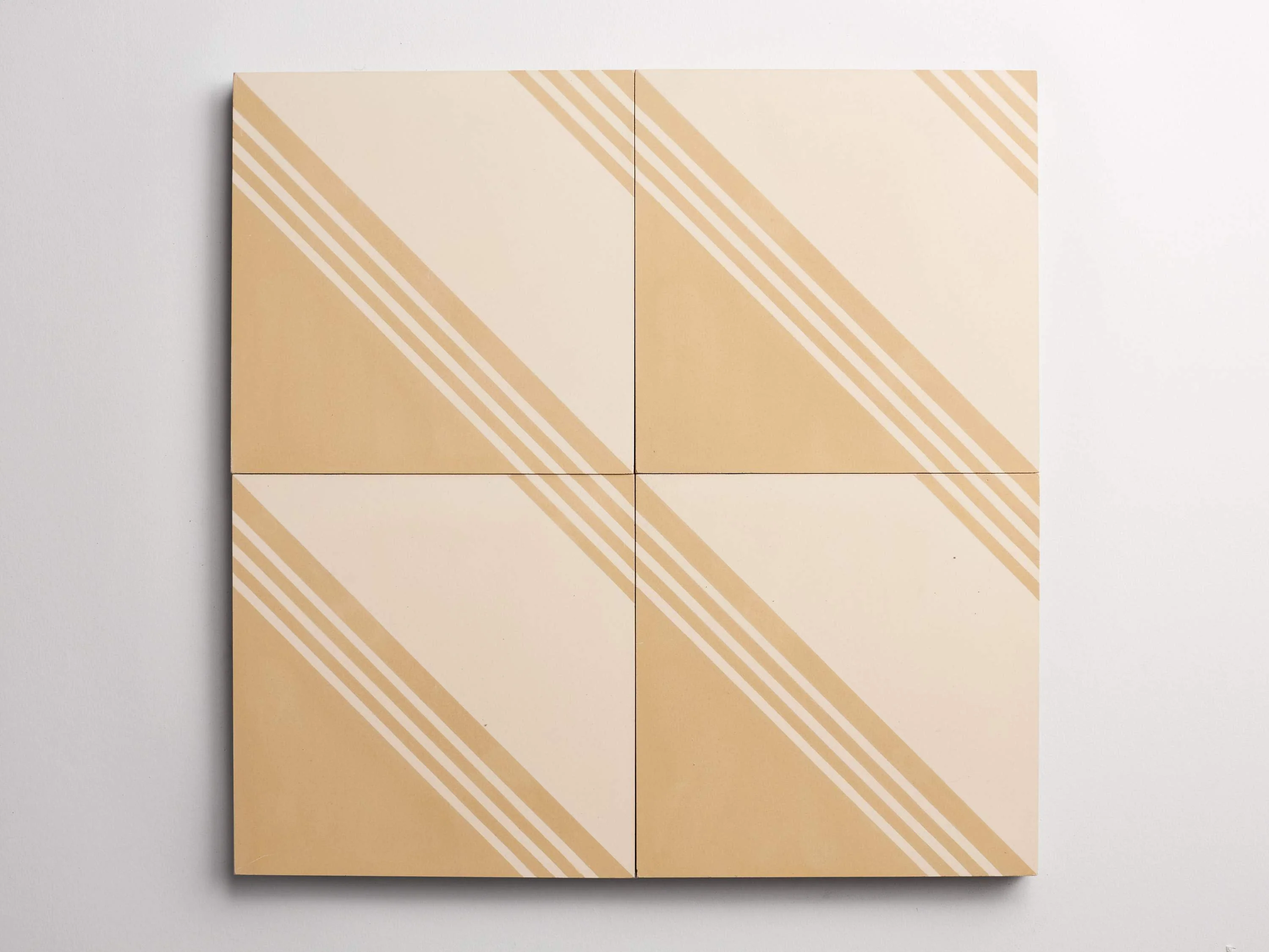cement | gachot studios | pattern four | caramel + shell ~ 8"x8"x⅝" - Image 3