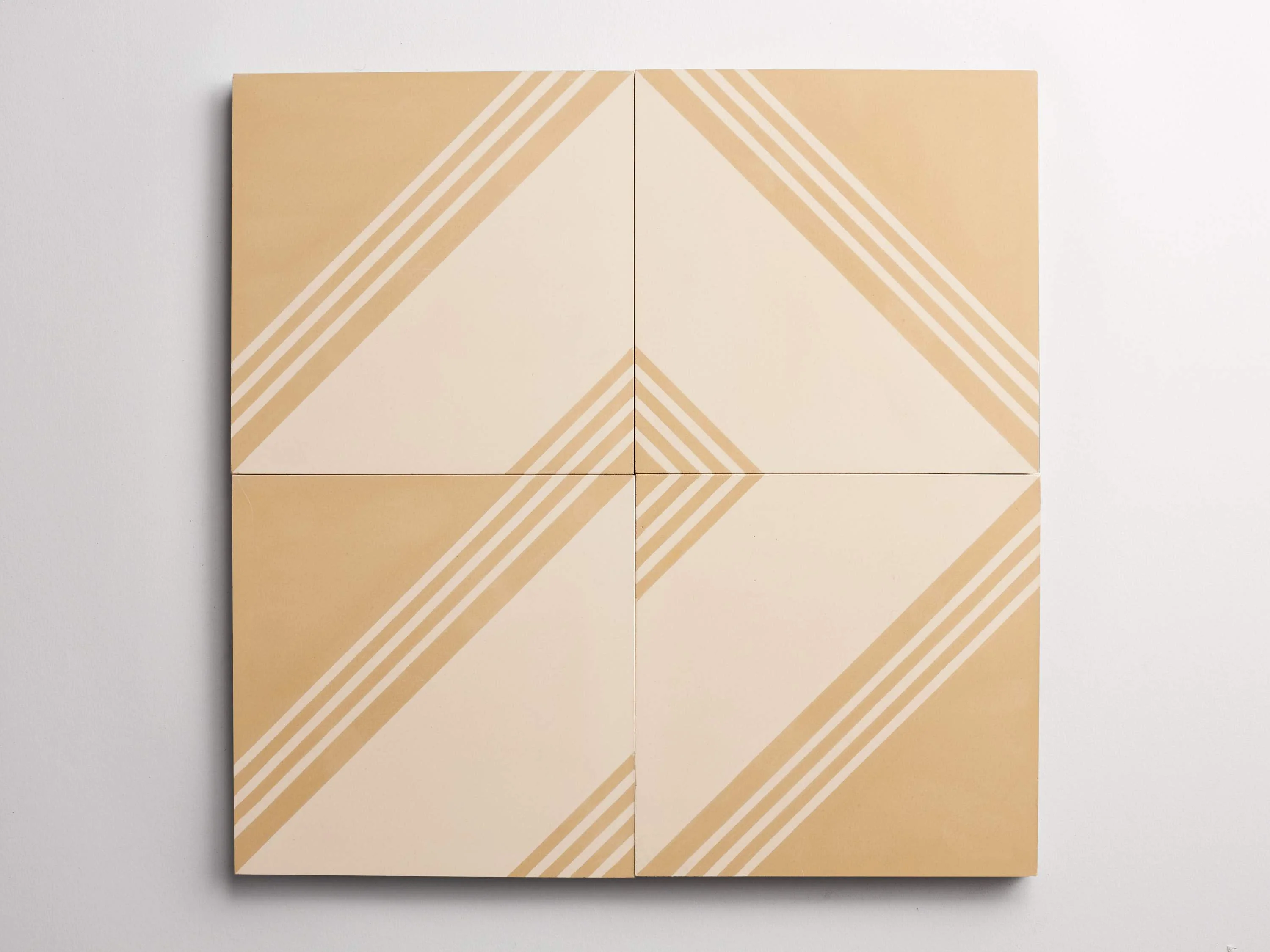 cement | gachot studios | pattern four | caramel + shell ~ 8"x8"x⅝" - Image 5