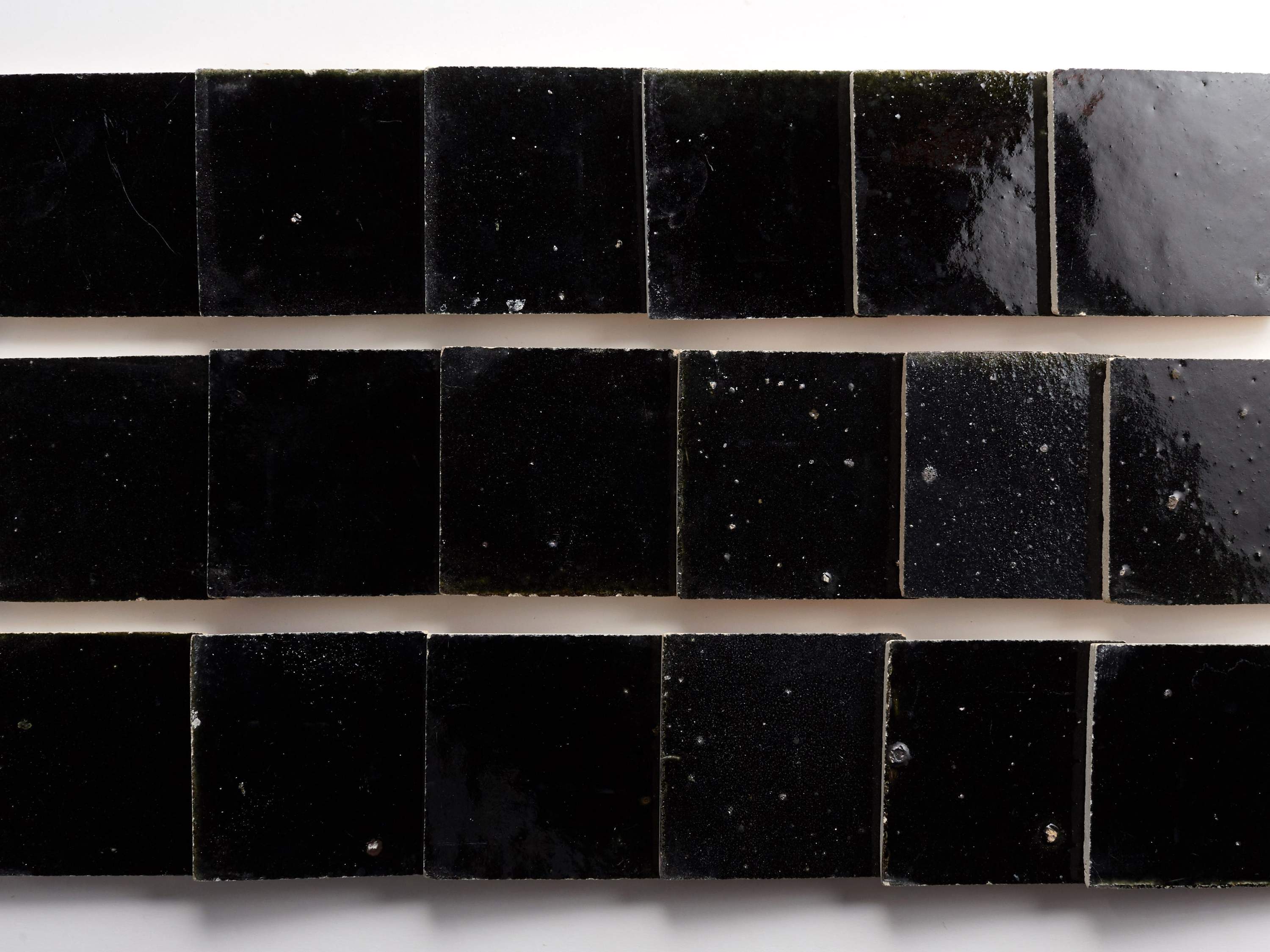 eastern earthenware | night lagoon | petite | ~ 4"x4"x0.375" - Image 4