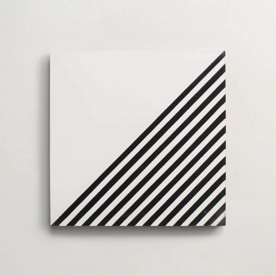 cement | faceted square | black + white sample ~ 8"x8"x⅝" - Image 3