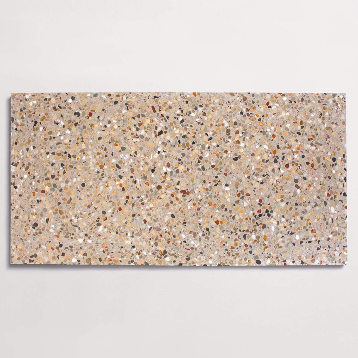forage terrazzo | shell | rectangle ~ 12"x24"x⅝" - Image 3