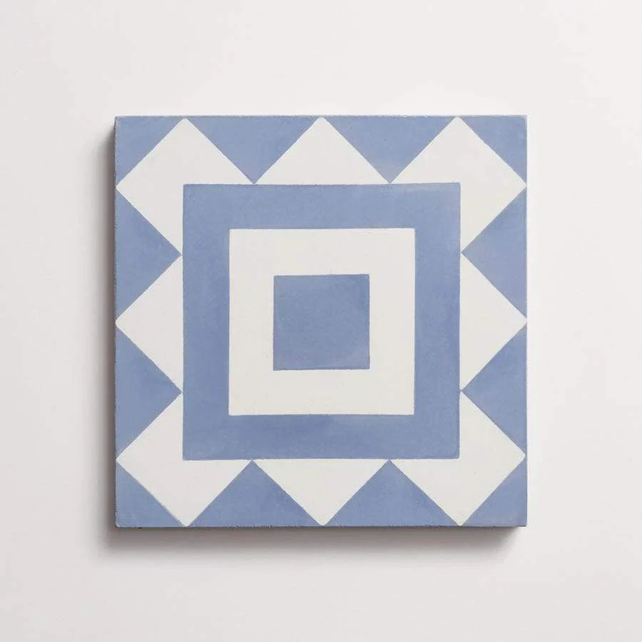 cement | los feliz | nautical blue + white ~ 8"x8"x⅝" - Image 4