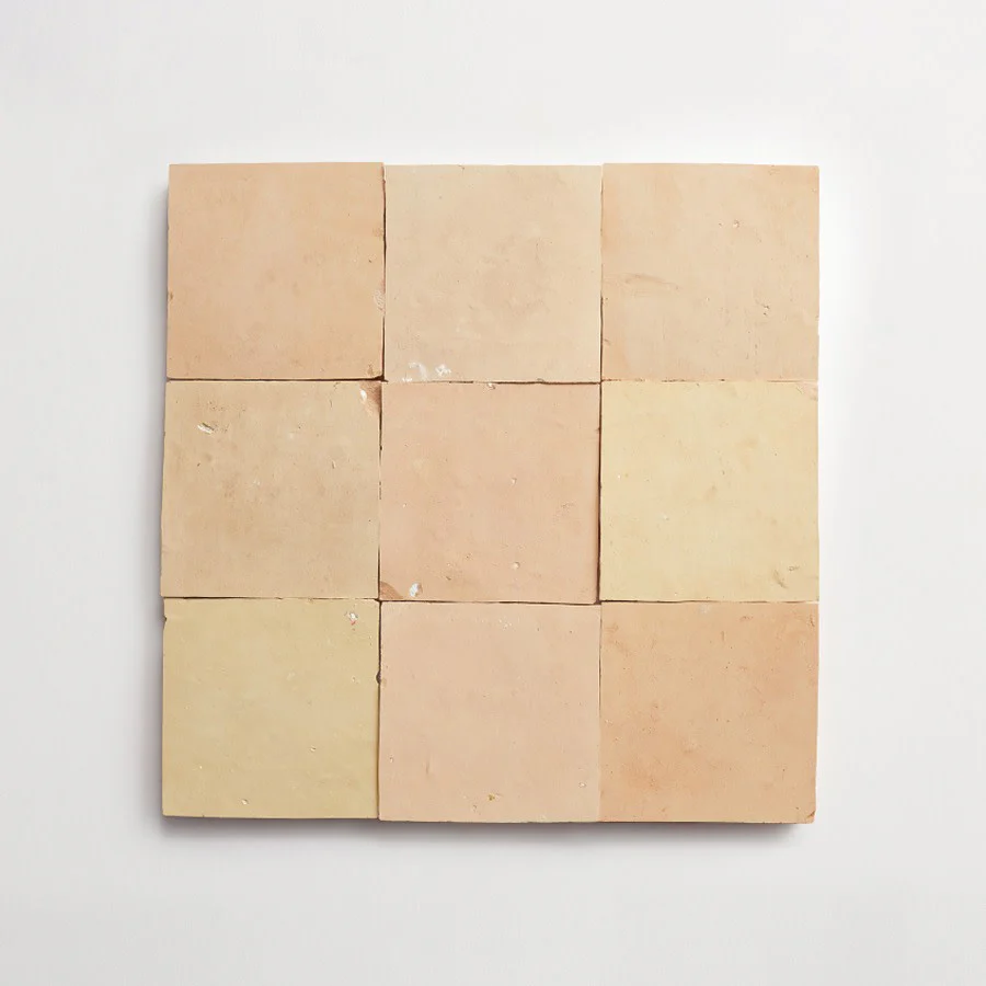 zellige | natural (unglazed) | square ~ 4"x4"x⅜" - Image 6