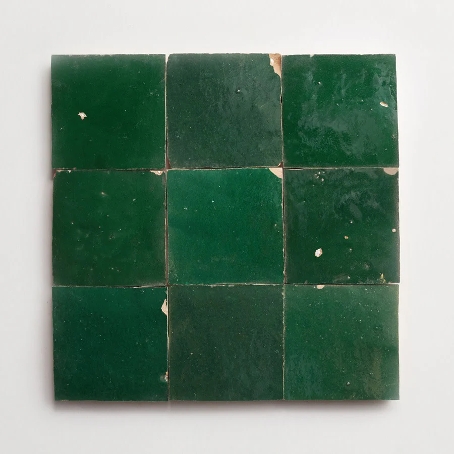 zellige | secret lagoon | square ~ 4"x4"x⅜" - Image 6