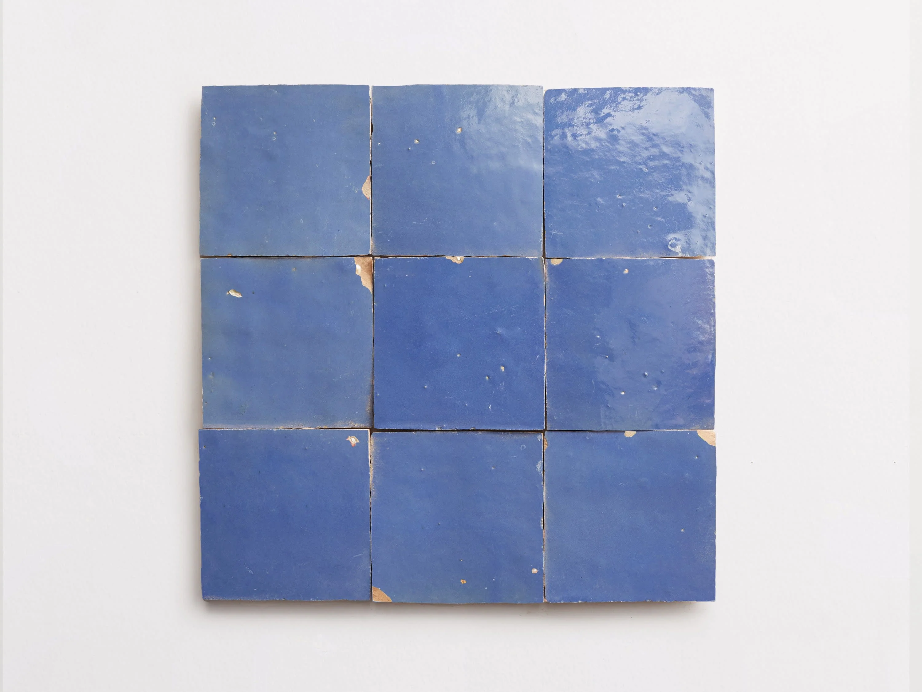 zellige | classic cerulean | square ~ 4"x4"x⅜" - Image 4