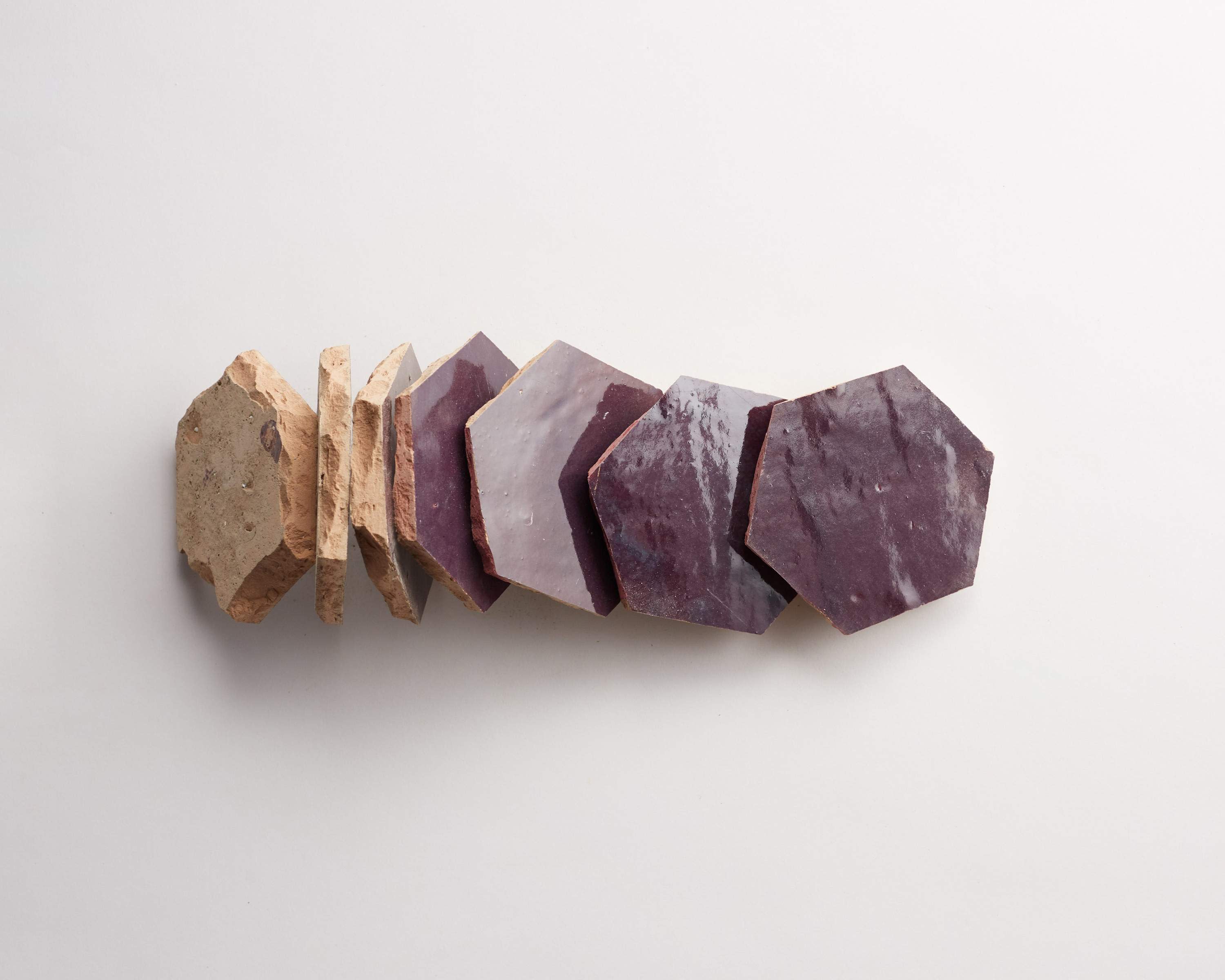 zellige | midnight port | hex ~ 3½"x4"x⅜" - Image 5