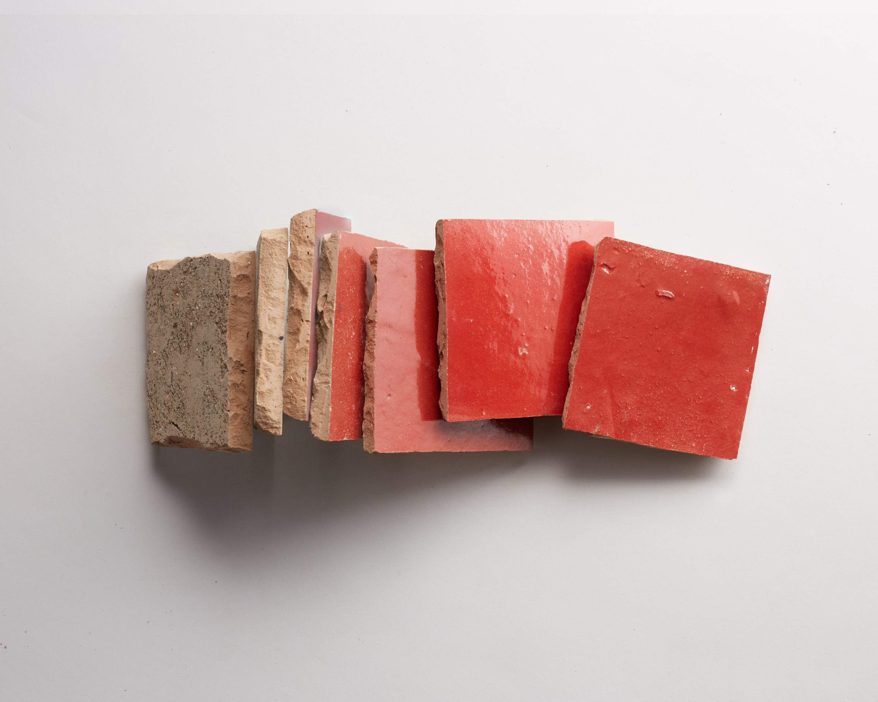 zellige | palace red | square ~ 4"x4"x⅜" - Image 5