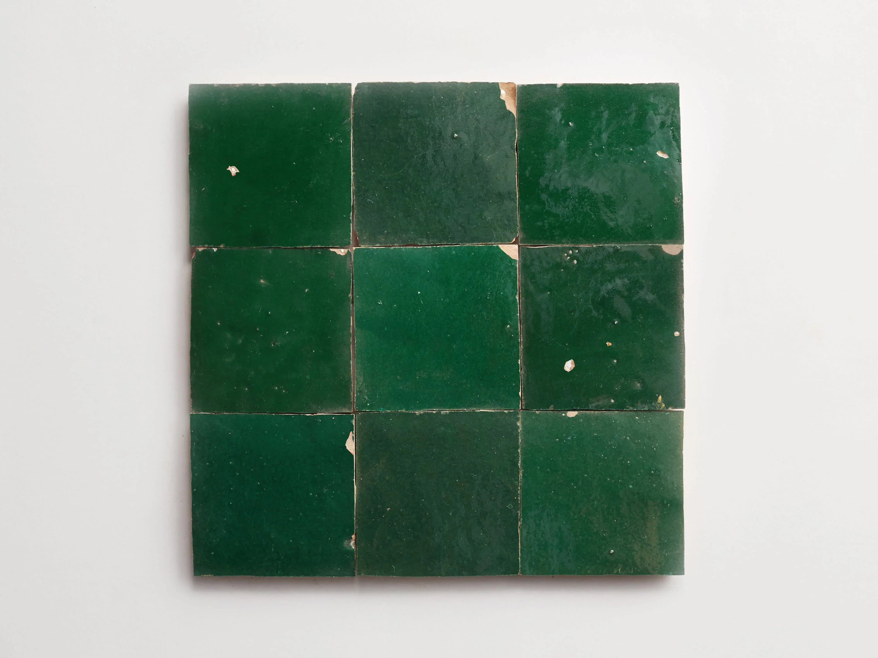 zellige | secret lagoon | square ~ 4"x4"x⅜" - Image 4