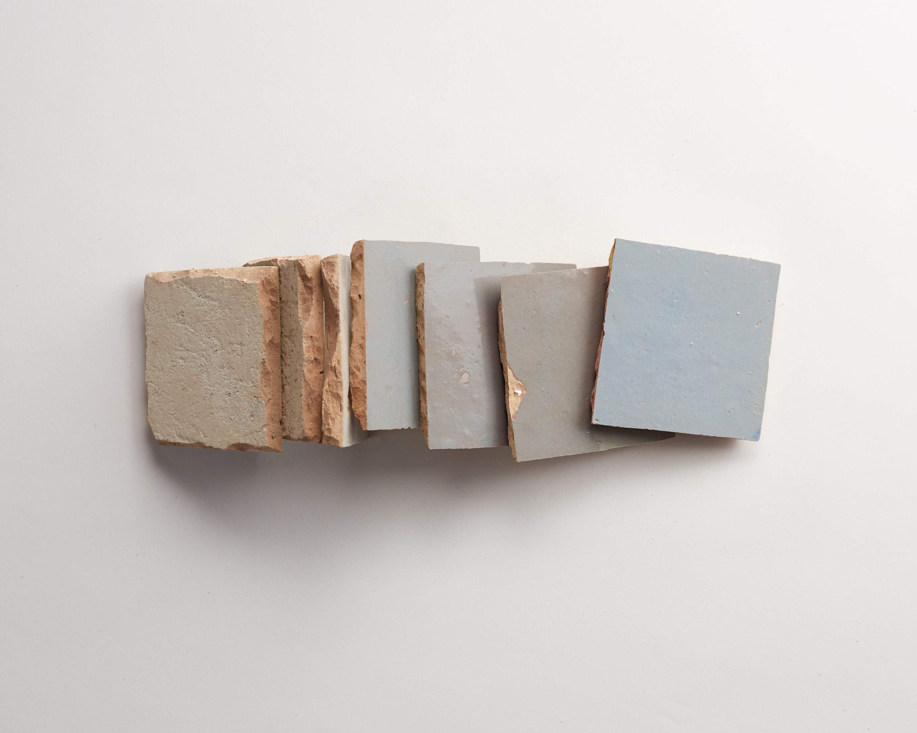 zellige | shattered pearl | square ~ 4"x4"x⅜" - Image 5