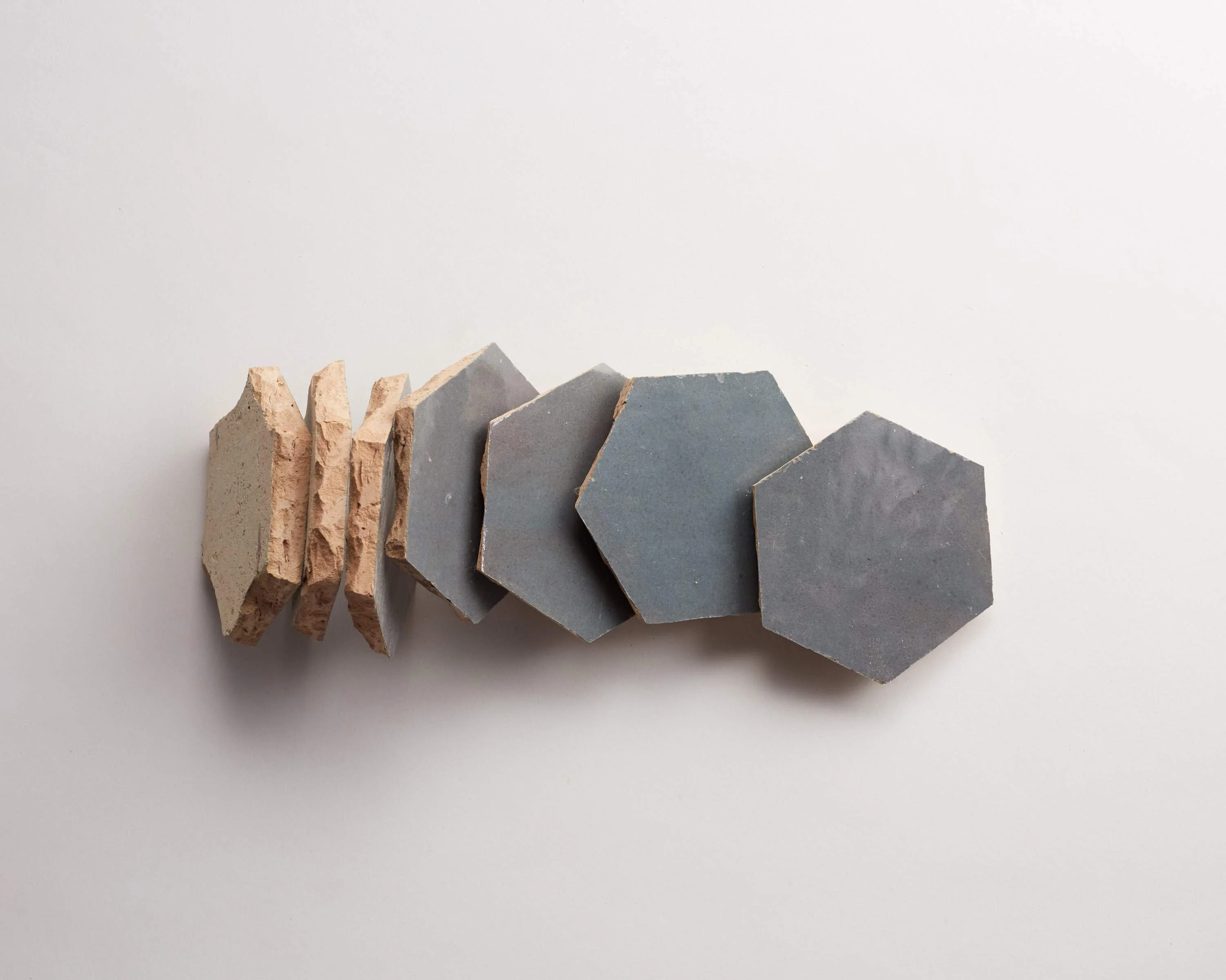 zellige | tempered steel | hex ~ 3½"x4"x⅜" - Image 5